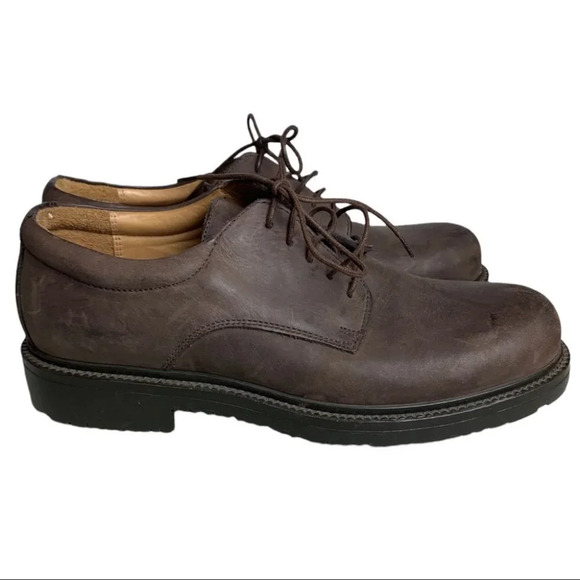 Clark’s Men’s Active Air Brown Leather Lace Up Oxford Shoe  Sz 7.5 Waterproof - Picture 2 of 13